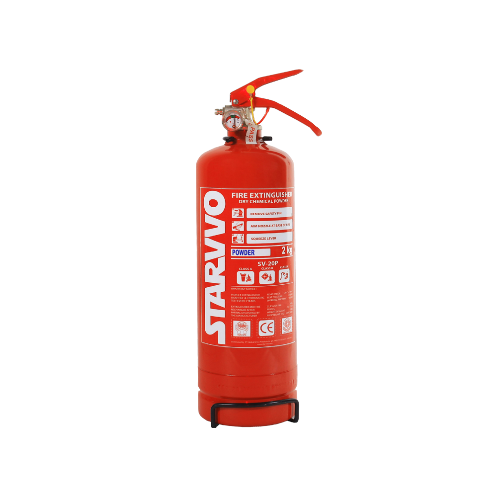 STARVVO Dry Chemical Powder Fire Extinguisher 2 Kg